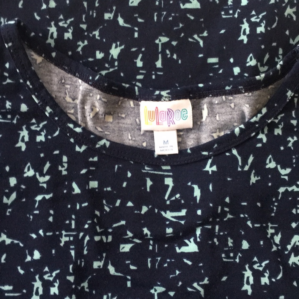 Lularoe M Navy and Baby blue Irma Used